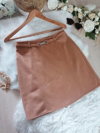 Jupe style daim taille 38