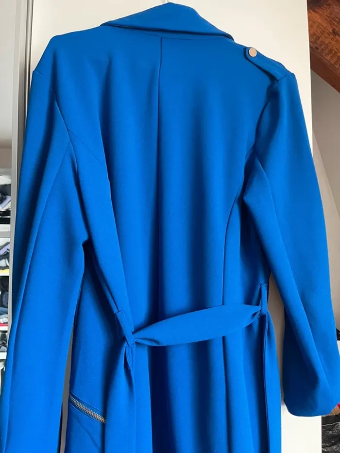Trench bleu électrique - photo numéro 4