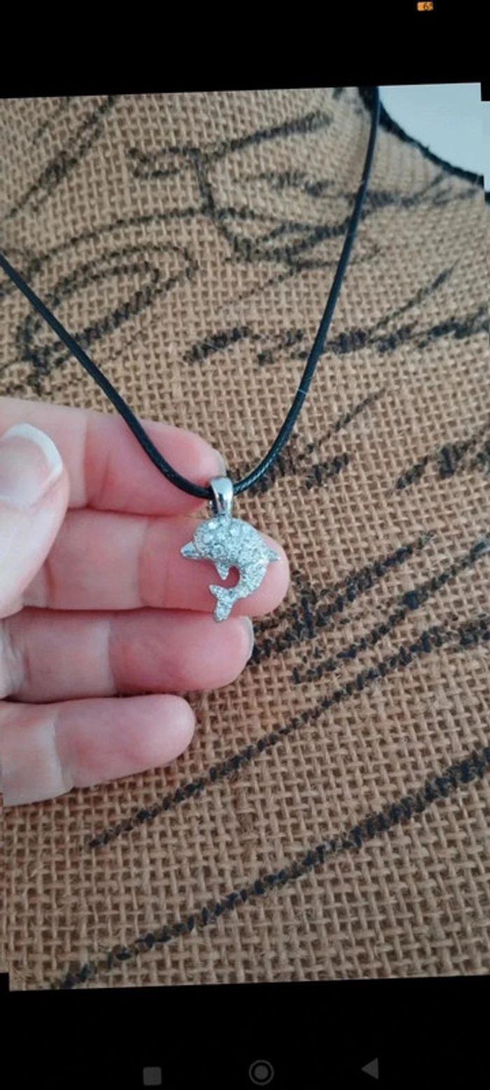 Collier pendentif dauphin - photo numéro 5