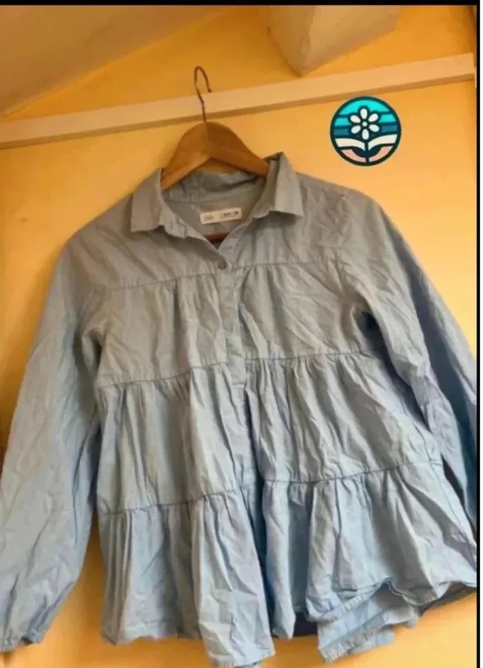 Blouse bouffante Zara – Taille S – Très bon état – Style tendance