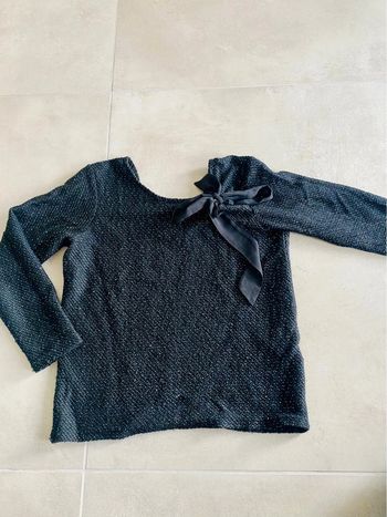 Pull noir pailleté