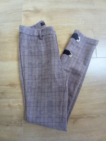 Pantalon à carreaux gris In Vogue taille S
