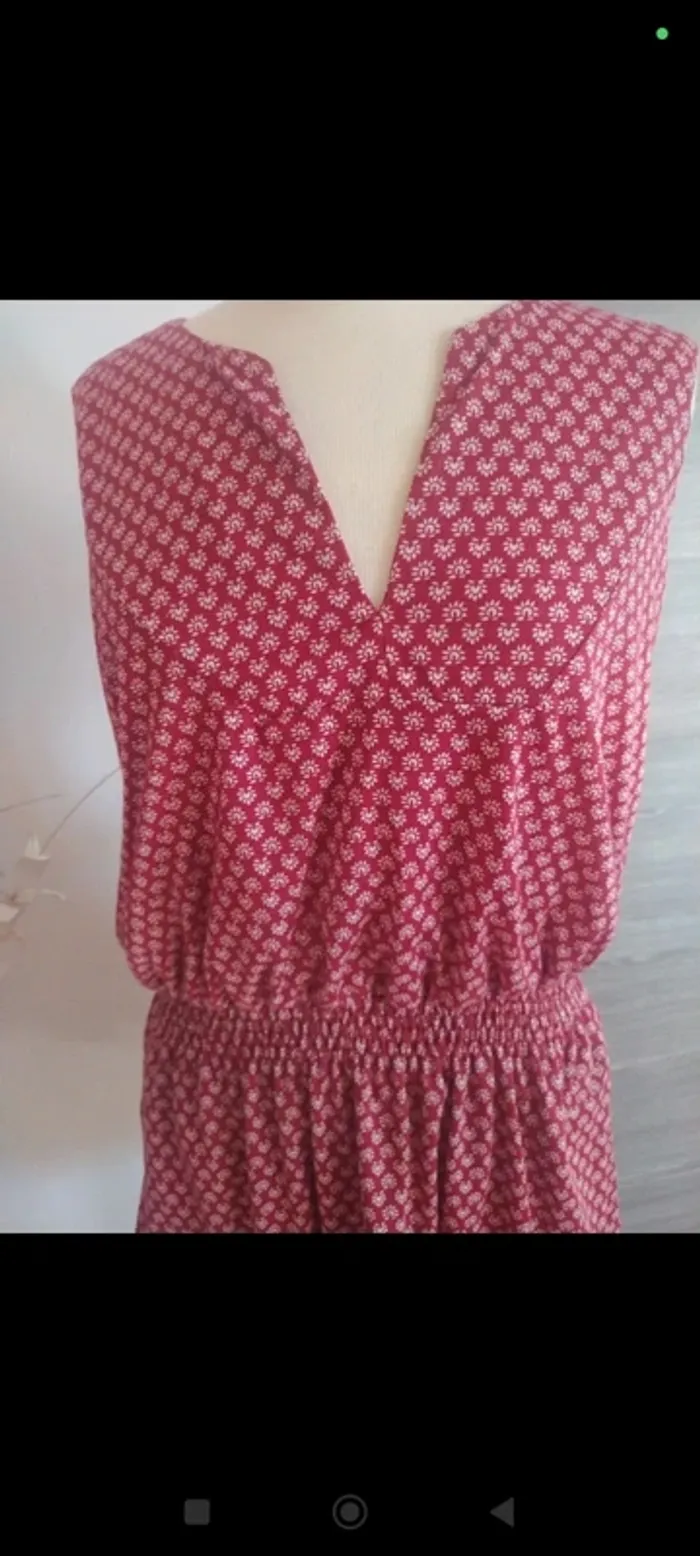 Superbe robe Mango 38 rouge et blanche - photo numéro 2