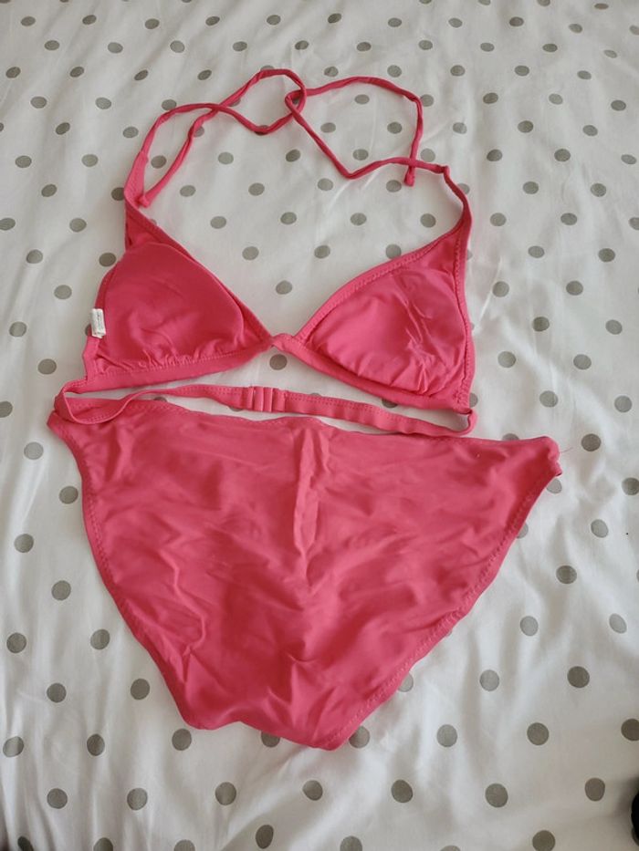 Maillot de bain 2 pièces rose T38 Tex - photo numéro 4