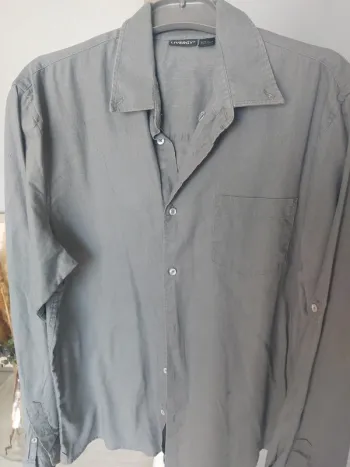 Chemise grise manches longues