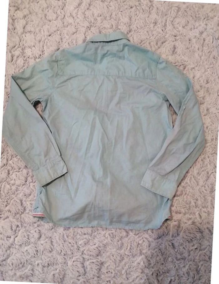 Chemise Okaïdi bleu clair taille 10 ans / 140 cm - photo numéro 2