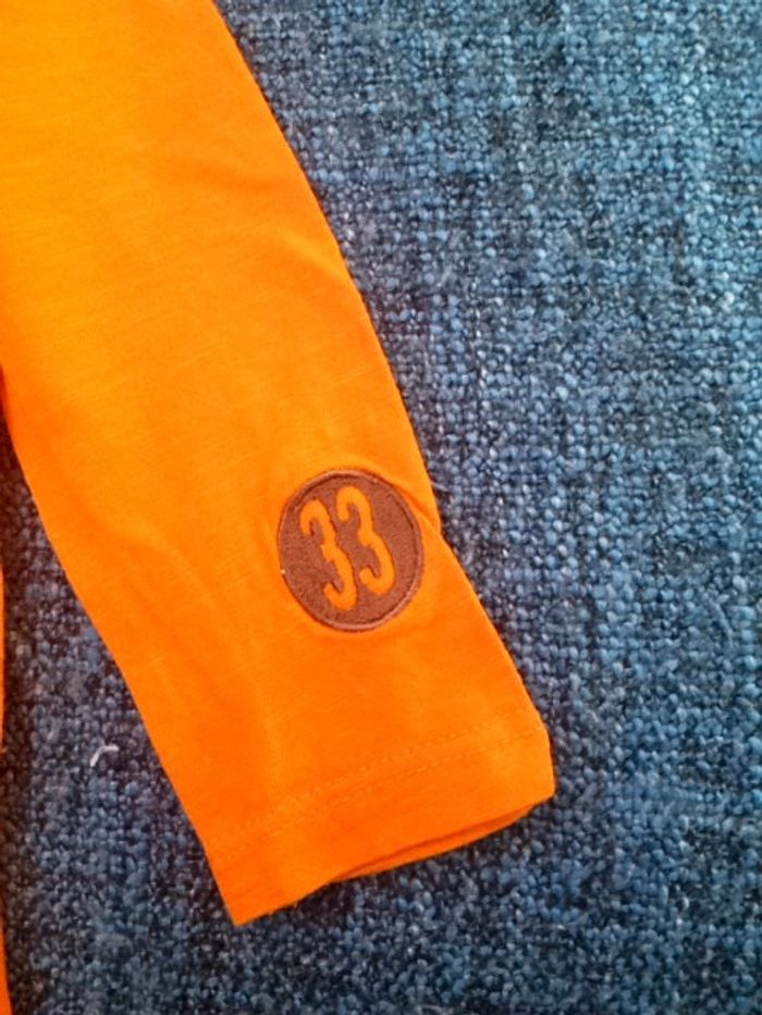 Tee-shirt manches longues Trente Trois orange - 2/3 ans - photo numéro 2
