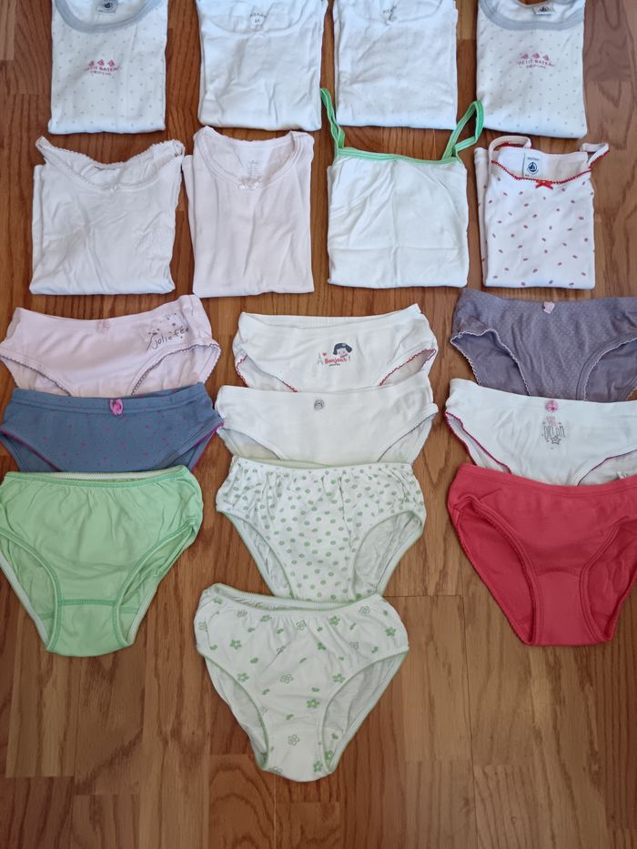 Lot 6 ans maillots de corps ML MC et culottes Petit Bateau, Vertbaudet, Absorba etc - photo numéro 5