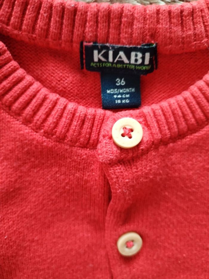 Pull rouge 36 mois Kiabi - photo numéro 2