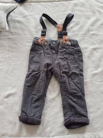 Pantalon et bretelles garçon 6 mois