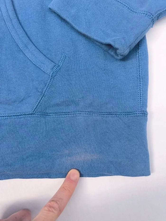 Sweat Polo Ralph Lauren homme bleu taille L capuche bon état - quelques tâches - photo numéro 10