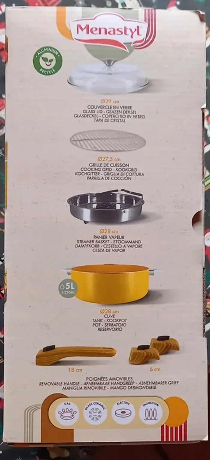 Set culinaire multi-usage 28 cm – aluminium induction – Menastyl Neuf - photo numéro 7