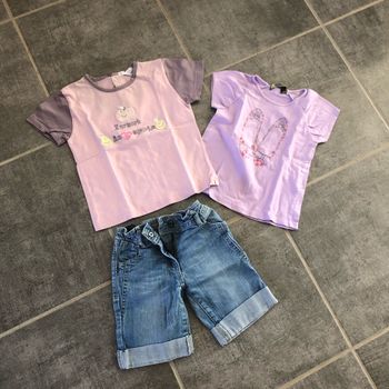 Lot tee-shirts + Pantacourt