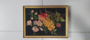 Tableau fleur canevas