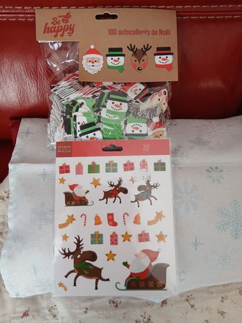 Noël: Lot autocollants [ 180 autocollants + 30 ]