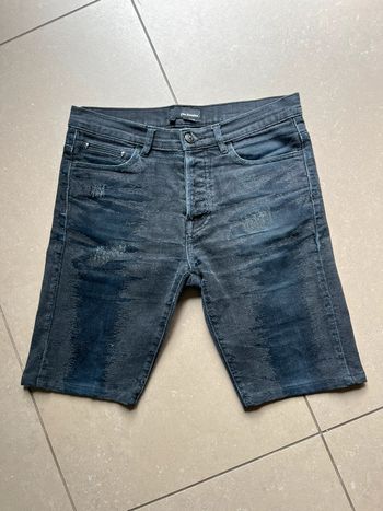 Bermuda en jean gris délavé The Kooples M