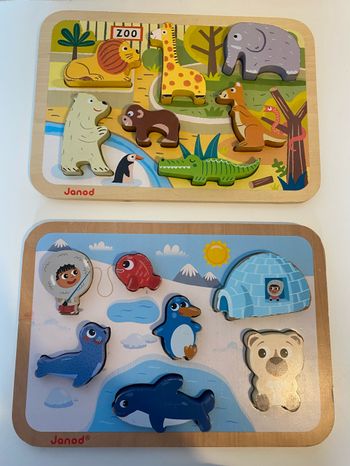 Lot puzzles encastrement  Janod