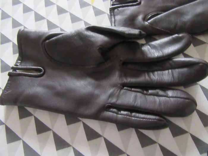 Gants femme simili cuir taille 7 - photo numéro 4
