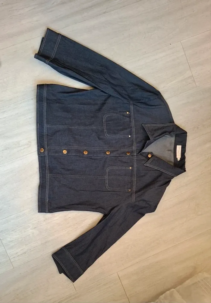 Veste légère en jean 2% d élasthanne - photo numéro 3