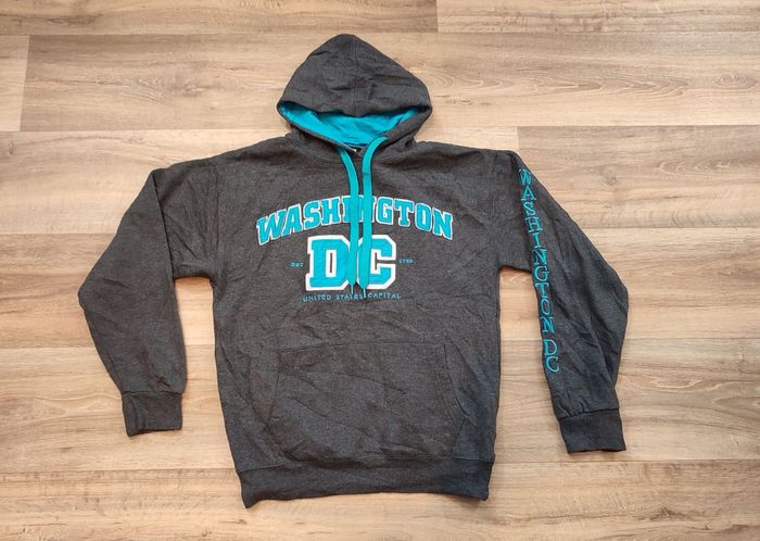 Vêtement Homme Sweatshirts Sweats Pull à capuche gris DC taille M #Retrostreet - photo numéro 2