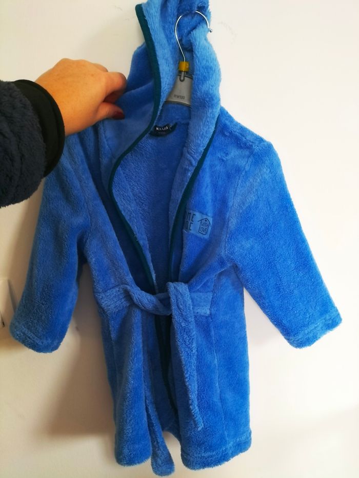 Robe de chambre bleu 24 mois