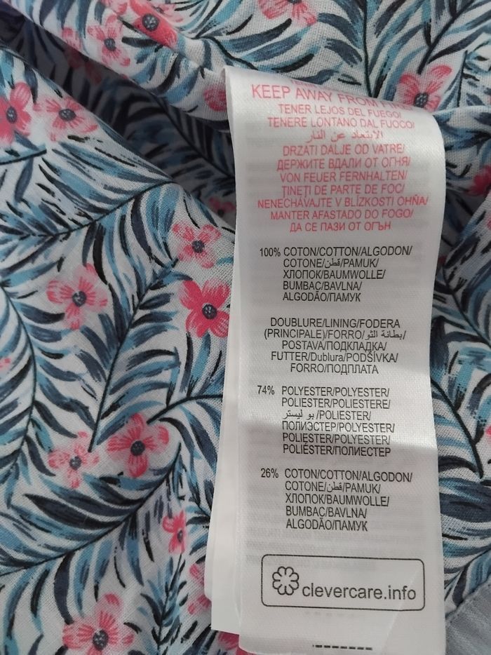 Veste Bleue Fleurs 6 ans Fille Sergent Major 🩵 - photo numéro 5