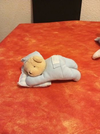 Ours sur oreiller Tartine et chocolat