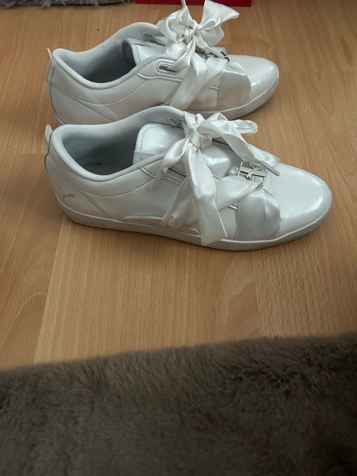 Baskette puma blanche - photo numéro 3