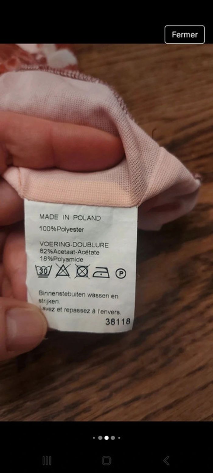 Jolie Blouse doublé Claude Arielle taille 48 - photo numéro 15