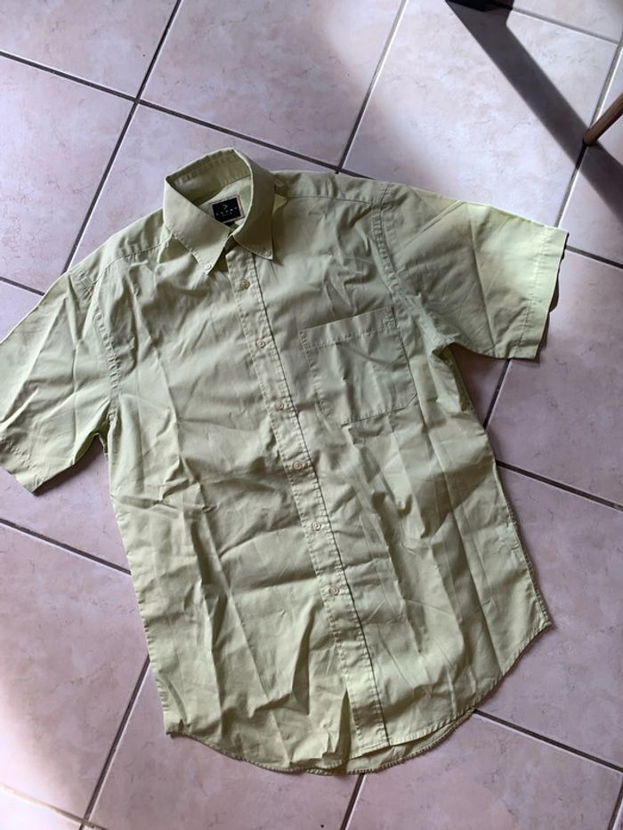 Chemise manches courtes anisée