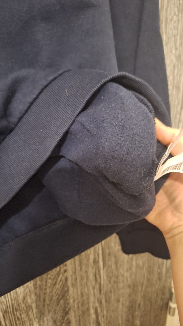 Sweat à col rond en molleton bleu marine - photo numéro 5