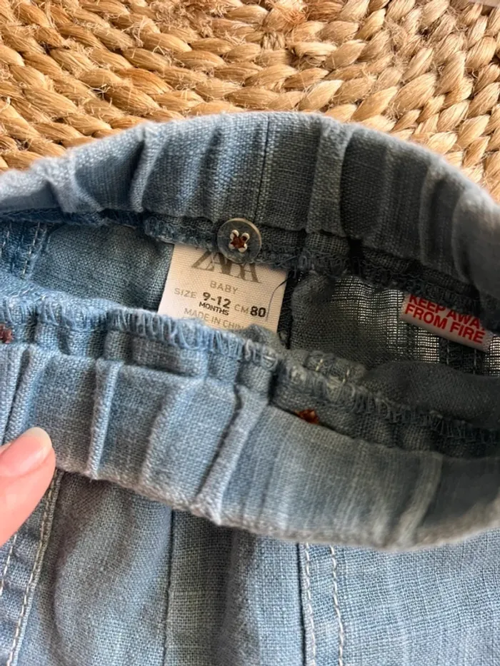 Pantalon jean léger Zara 12 mois - photo numéro 2