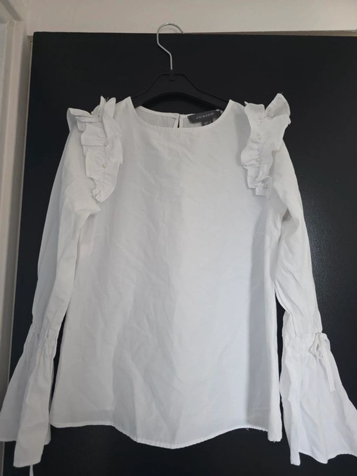 Blouse manche longue femme primark blanche