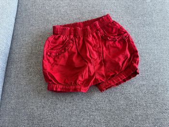Short rouge catimini 6 mois / 68 cm