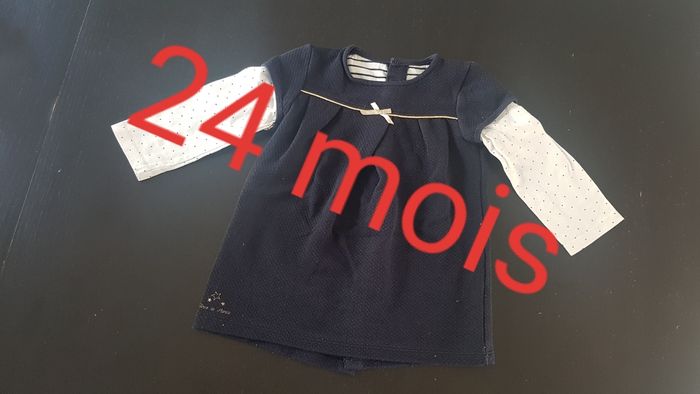 Robe bleue marine 24 mois