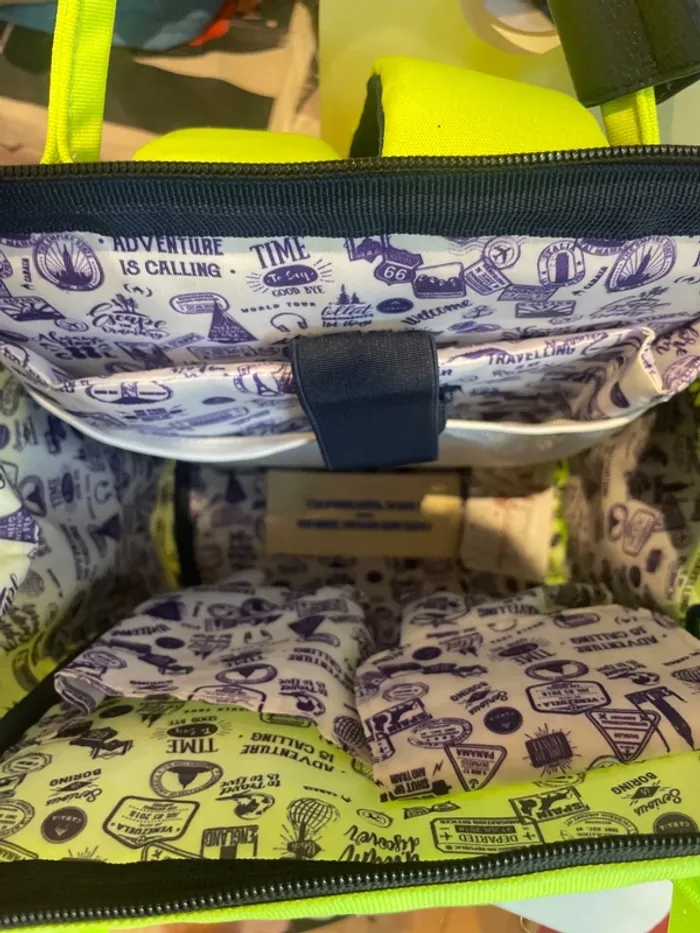 Sac cabaïa jaune et bleu - photo numéro 9