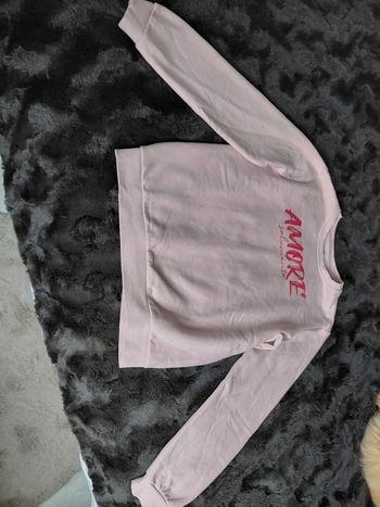 Pull Amore rose 12 ans