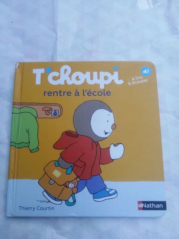 Livre tchoupi rentre à l'ecole