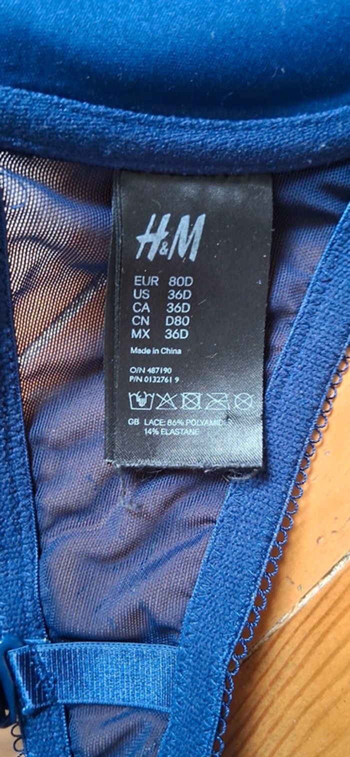 Soutien gorge femme H&M taille 80 D - photo numéro 6