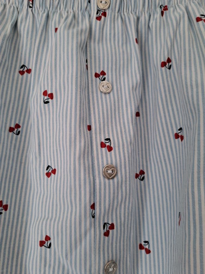 Jupe rayé blanc et bleu Lili Marelle - photo numéro 5