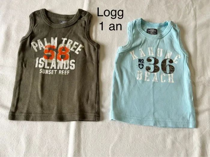 Lot t-shirt marcel 1 an logg