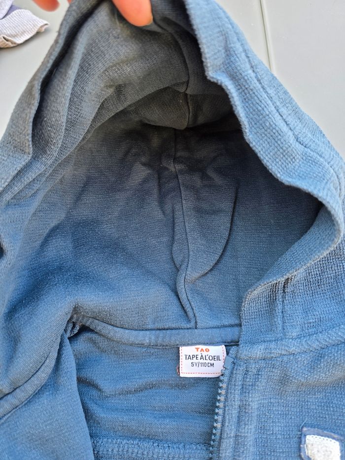 Pulle sweat gilet zippé à capuche 5 ans garçon Tape à l'oeil - photo numéro 6