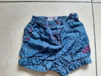Short fille 12 mois