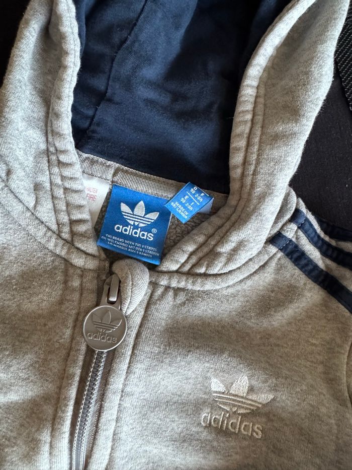 Ensemble survêtement Adidas 2-3 ans gris - photo numéro 4
