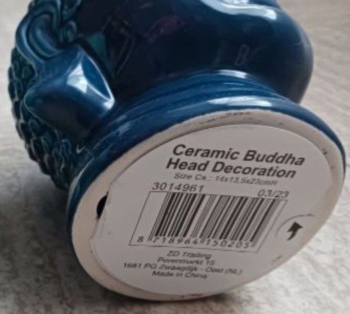Tête de Bouddha, Céramique - photo numéro 3