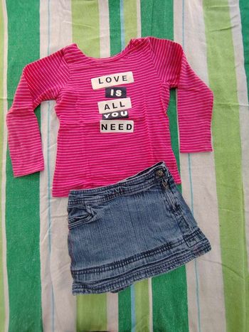 TS manches longues + jupe