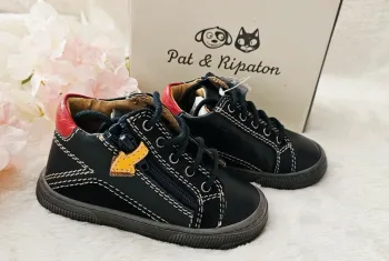 Chaussures Bottines Cuir Zip Pat et Ripaton T23