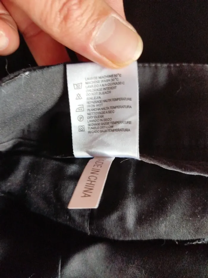 Pantalon noir style 7/8 femme Tanara taille L - photo numéro 9