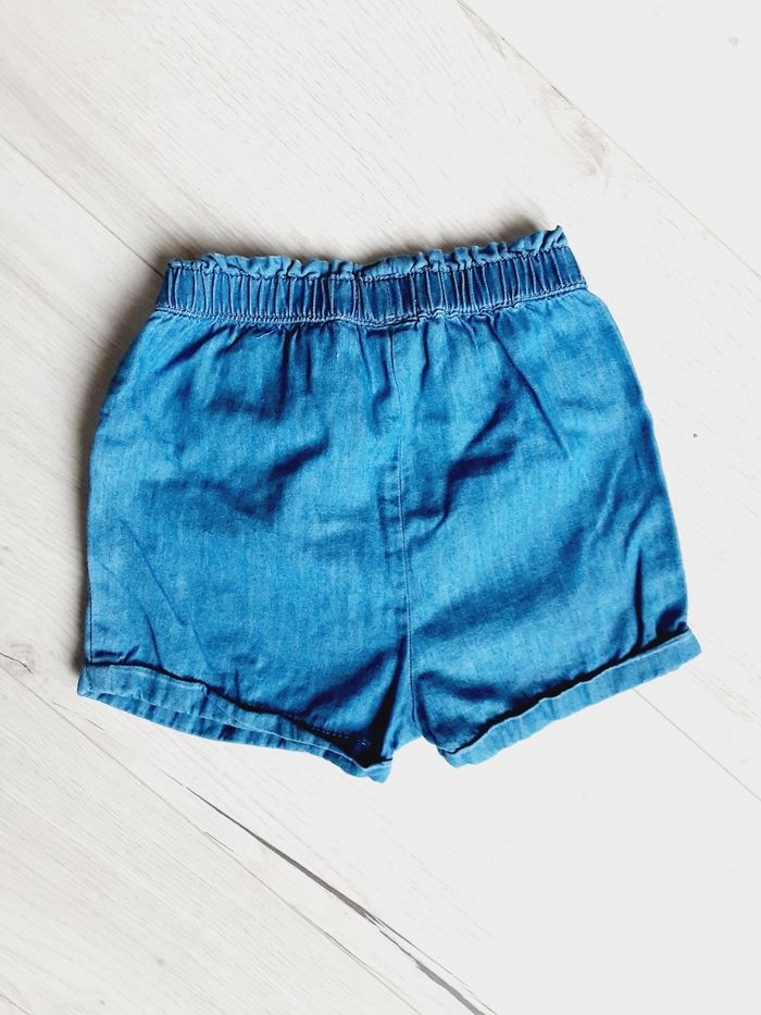 Vêtement fille short bleu nœud rose in extenso 3 ans 92 cm - photo numéro 3
