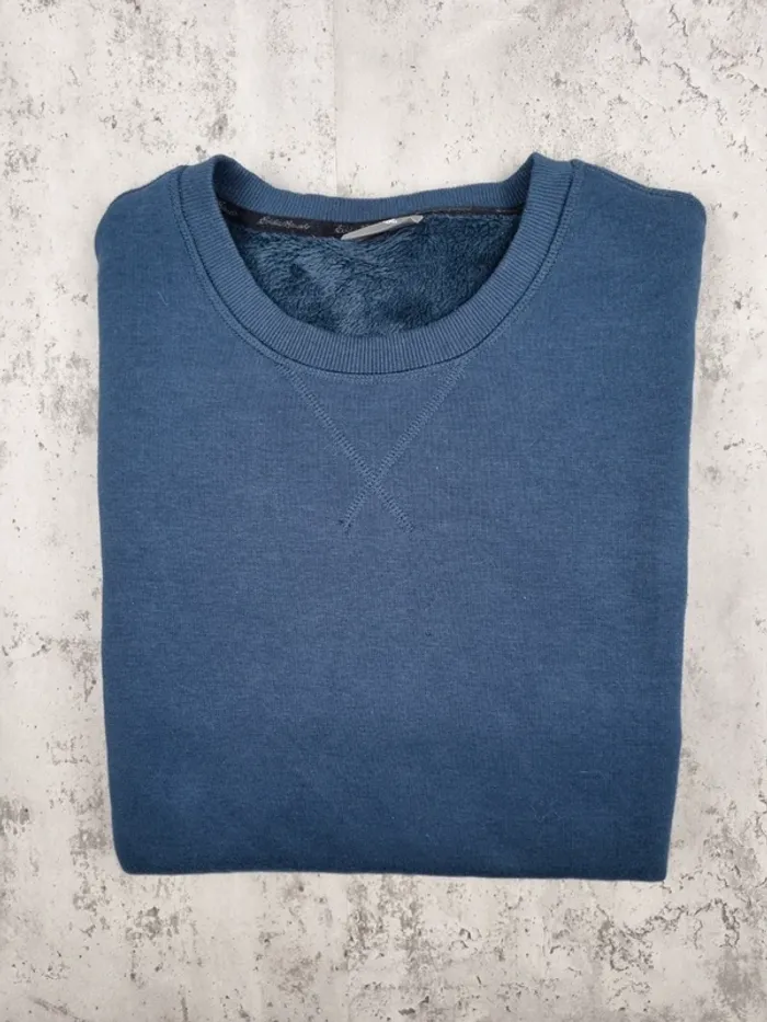Sweat Eddie Bauer bleu marine fourré – Taille L Homme - photo numéro 2